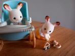 Sylvanian families blauwe wandelwagen/babies compleet, Ophalen of Verzenden, Zo goed als nieuw, Poppenhuis