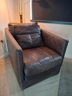 Luxe Linteloo Kalfslederen Fauteuil - Diepe Zit, Ophalen of Verzenden, Zo goed als nieuw, 50 tot 75 cm
