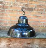 Kleine zwart emaille hanglamp industriël., Antiek en Kunst, Antiek | Emaille, Ophalen of Verzenden