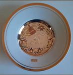 Happy 40th Anniversary 24kt gold decorated bordje, Antiek en Kunst, Ophalen of Verzenden