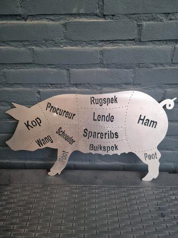 Geborsteld rvs varken beschikbaar voor biedingen