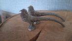 Metalen Fazanten Beeldjes - Brocante Interieur, Antiek en Kunst, Ophalen of Verzenden