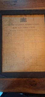 Oude Akte van Vergunning 1909, Ophalen of Verzenden