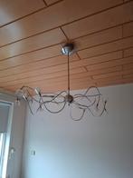 Twee zilverkleurige hanglampen, Ophalen, Zo goed als nieuw, Minder dan 50 cm