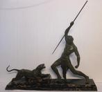 art deco jager met panter The Hunt van DH Chiparus, Ophalen
