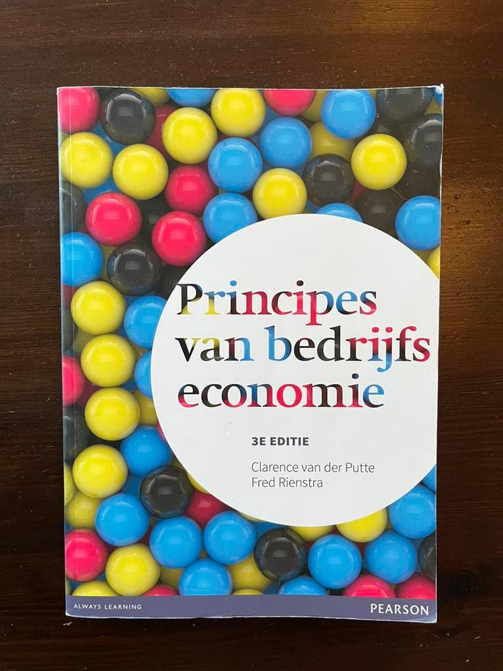 Principes van bedrijfseconomie - van der Putte en Rienstra, Boeken, Economie, Management en Marketing, Zo goed als nieuw, Management