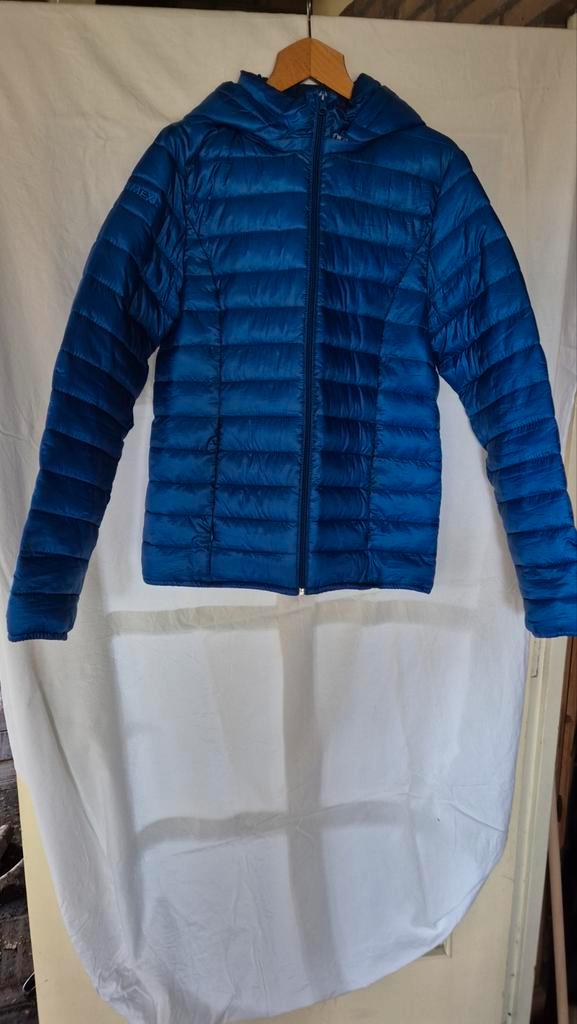 Clique zgan tussen jas cobalt blauw met lime groen mt M zgan, Kleding | Dames, Jassen | Winter, Zo goed als nieuw, Maat 38/40 (M)