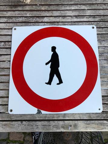 Emaille bord reclamebord ns spoorwegen spoor trein beschikbaar voor biedingen