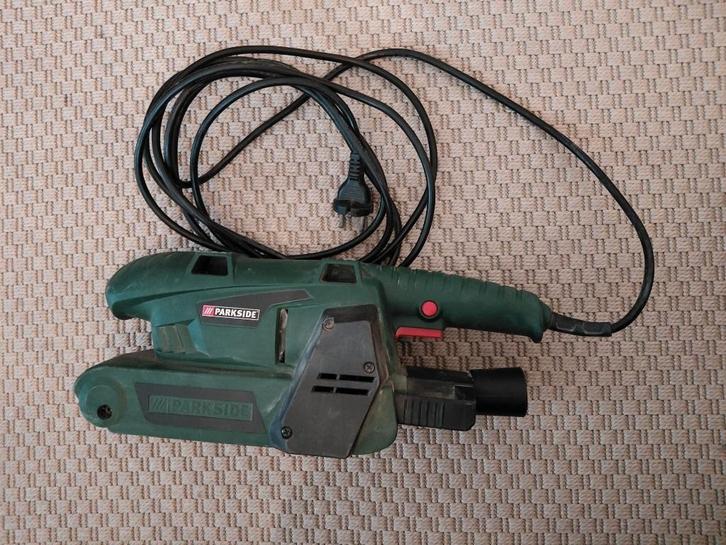 Parkside PBS 600 A1 Bandschuurmachine + 14x Schuurpapier, Doe-het-zelf en Verbouw, Gereedschap | Schuurmachines, Zo goed als nieuw
