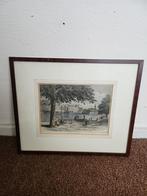 Mooie houtgravure Den Haag, Ophalen of Verzenden