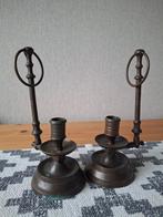Koperen kandelaars 2 stuks / set, Antiek en Kunst, Antiek | Kandelaars, Ophalen of Verzenden, Koper of Brons