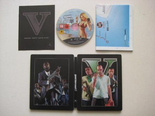 PS3 * GTA Grand Theft Auto V 5 steelbook * Playstation 3, Spelcomputers en Games, Games | Sony PlayStation 3, Zo goed als nieuw