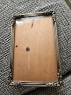 Antiek fotolijstje met bol glas bloemmotief, Antiek en Kunst, Curiosa en Brocante, Ophalen of Verzenden