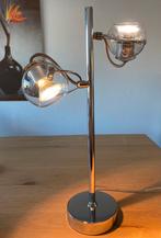 ETH Vetro 70s Eyeball Tafellamp – Chroom - glas, Vintage - Retro - seventies, Ophalen of Verzenden, Minder dan 50 cm, Glas