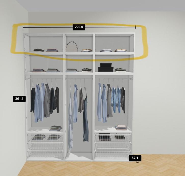 Ikea platsa basiselementen, Huis en Inrichting, Kasten | Kledingkasten, Zo goed als nieuw, Minder dan 100 cm, 50 tot 100 cm, 25 tot 50 cm