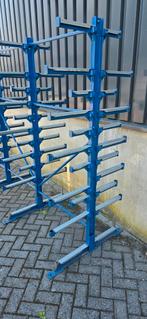 Draagarmstelling 2x6 staanders veel armen. Sterke stelling., Ophalen