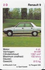 Kw3023 autokaartje 2d renault 9, Ophalen of Verzenden, Zo goed als nieuw, Auto's