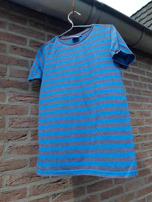 Strepen t-shirt blauw grijs maat 16. Look @t me., Kinderen en Baby's, Kinderkleding | Maat 176, Jongen, Shirt of Longsleeve, Ophalen of Verzenden