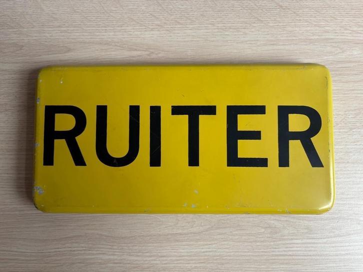 Uniek verkeersbord Ruiter 16 x 30 cm, Antiek en Kunst, Curiosa en Brocante, Ophalen of Verzenden
