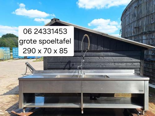 Zware kwaliteit rvs spoeltafel met spoeldouche, Huis en Inrichting, Keuken | Keukenelementen, Zo goed als nieuw, Minder dan 100 cm