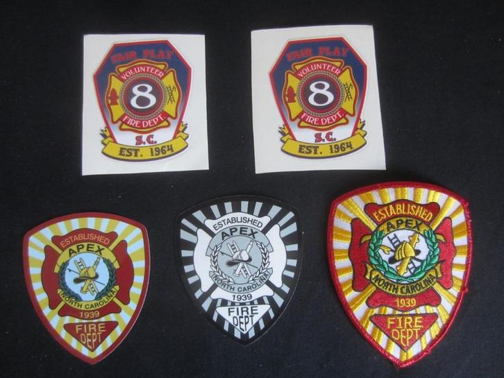 Originele Amerikaanse brandweer patches, Verzamelen, Militaria | Algemeen, Overige soorten, Embleem of Badge, Amerika, Ophalen of Verzenden