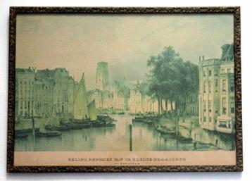 Antiek Litho Gezicht Genomen van de Kleine Draaibrug, 1840. beschikbaar voor biedingen