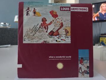 7" Single Louis Armstrong - What A Wonderful World / Game Of beschikbaar voor biedingen