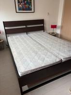 IKEA Trysil bed - Tweepersoons, Ophalen, Bruin, Tweepersoons, Zo goed als nieuw