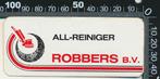 Sticker: Robbers All Reiniger, Verzenden, Zo goed als nieuw, Bedrijf of Vereniging