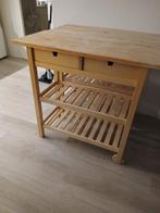 2x forhoja Ikea werkbank berken roltafel, Ophalen of Verzenden