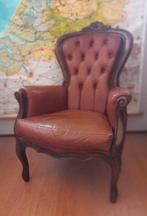 leren fauteuil stoel rococo barok, Ophalen