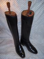 Antieke Duitse zwart lederen rijlaarzen, Antiek en Kunst, Ophalen of Verzenden