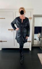 Zwarte leder look jurk dress met rits maat 46 48 XXXL ZGAN, Kleding | Dames, Jurken, Knielengte, Ophalen of Verzenden, Zo goed als nieuw