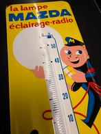 Emaille Reclamebord / Thermometer Mazda, Ophalen of Verzenden, Reclamebord