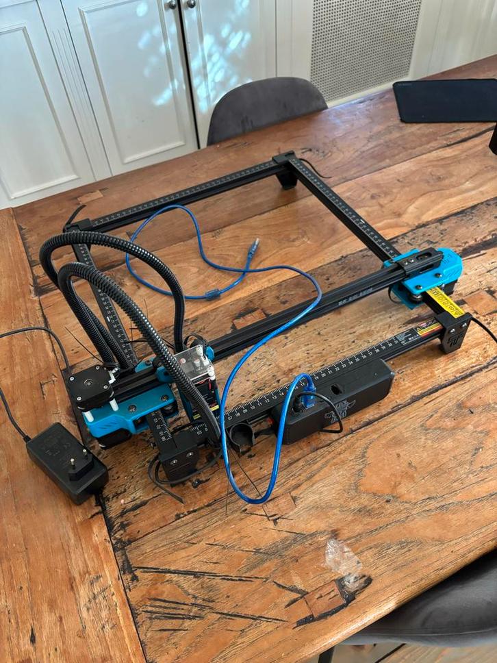 Laser Graveerder/Snijder + Rotatie Tool - Nieuwstaat, Hobby en Vrije tijd, Elektronica-componenten, Zo goed als nieuw, Ophalen of Verzenden