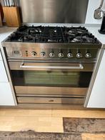 Boretti fornuis en oven 90cm, 60 cm of meer, 5 kookzones of meer, Vrijstaand, Gebruikt