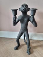 Apen Kandelaar - Zwart, Huis en Inrichting, Woonaccessoires | Kandelaars en Kaarsen, Ophalen, Overige materialen, Zwart, Zo goed als nieuw