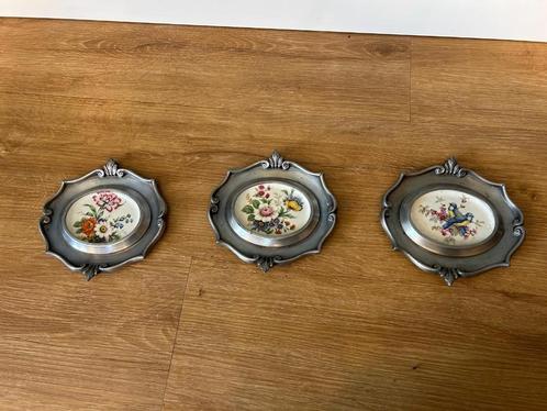 3 tinnen porseleinen wandborden Schwarzenhammer, Antiek en Kunst, Antiek | Wandborden en Tegels, Ophalen of Verzenden