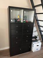 IKEA Kallax kast 4x2 met lades en deuren, Ophalen, Kunststof, Gebruikt, Met lade(s)