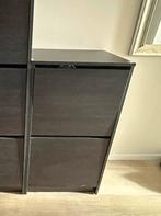 Zwarte schoenenkast Ikea BISSA, Huis en Inrichting, Kasten | Schoenenkasten, Ophalen of Verzenden, Gebruikt