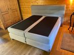 Karlsson Boxspring 200x180 grijs, Ophalen, Tweepersoons, 140 cm, Zo goed als nieuw
