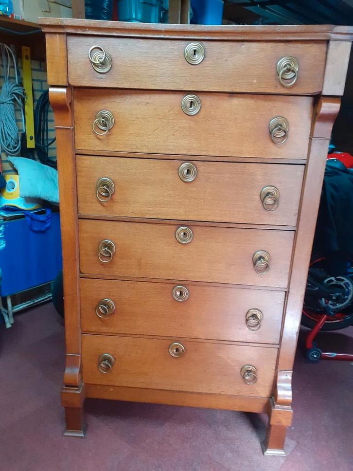 Empire Chiffonnière ladekast, Antiek en Kunst, Antiek | Meubels | Kasten, Ophalen