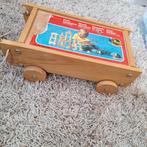 Vintage Houten Blokkenkar met Blokken, Ophalen of Verzenden