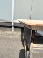 Deens ovale eettafel 200x100x3 verjongd eiken rustiek, Ophalen, 100 tot 150 cm, Eikenhout, Vijf personen of meer