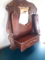 Antieke halspiegel in goede staat, Ophalen of Verzenden, Rechthoekig, Minder dan 50 cm, Minder dan 100 cm
