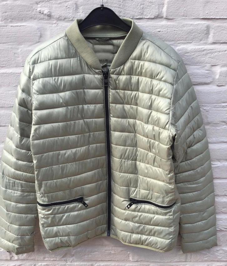 ZGAN. Grijs groene jas maat 42,  groenige herfstjas mt 42, Kleding | Dames, Jassen | Winter, Zo goed als nieuw, Maat 42/44 (L)