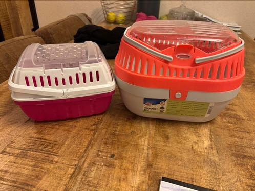 Transportboxen/ reismandjes knaagdier, Dieren en Toebehoren, Knaagdieren en Konijnen | Toebehoren, Zo goed als nieuw, Ophalen