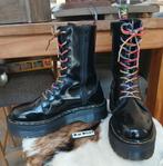 Dr. Martens Jadon Hi 40 - rainbow lak leer zwart - high, Hoge laarzen, Zwart, Ophalen of Verzenden, Dr. Martens