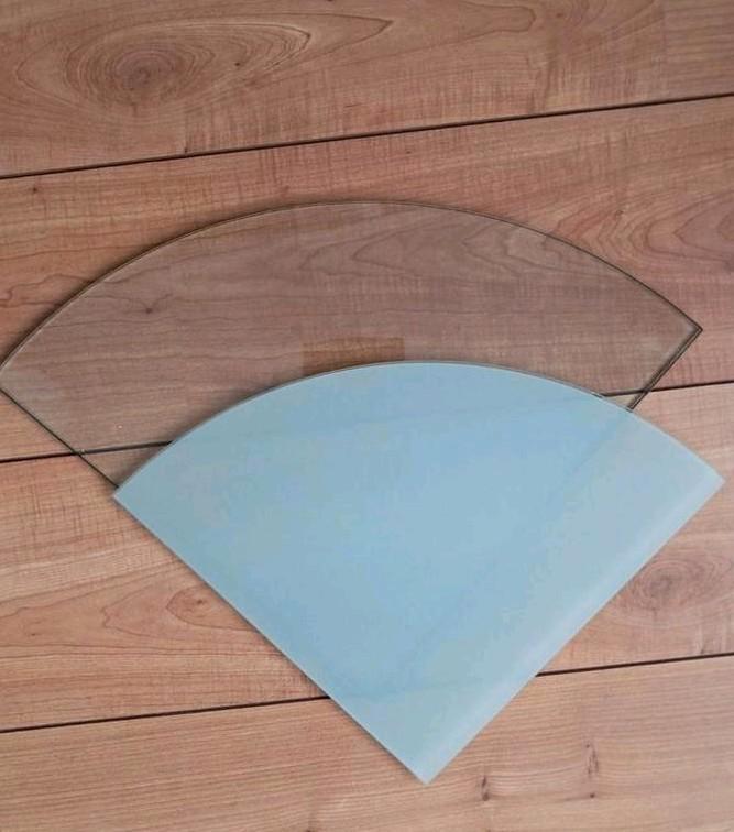 Hoek Glasplaten Wandplanken - Helder & Melkglas, Doe-het-zelf en Verbouw, Glas en Ramen, Gebruikt, Ophalen of Verzenden