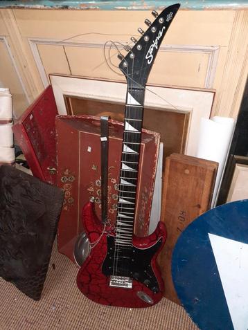 Starforce Elektrische Gitaar - Rode Crackle Finish beschikbaar voor biedingen
